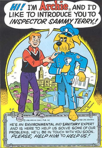 Archie and Inspector Sammy Terry
