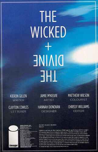 Image Firsts The Wicked + The Divine 001C Credit