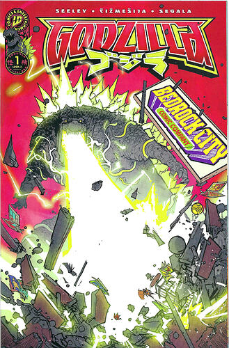 Godzilla Kai Sei 1 Exclusive Bedrock City Comics cover