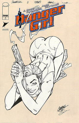Danger Girl 2 B&W FC