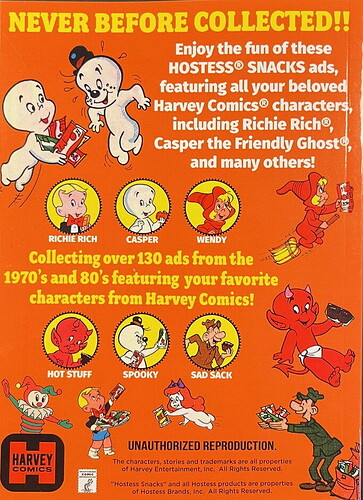Harvey Hostess Back Cover