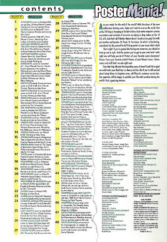 Wizard Postermania Contents