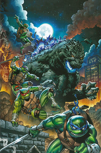 TMNT x Godzilla virgin a