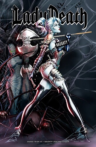 Lady Death Savage Reign 1, Jamie Tyndall Naughty Arachna Edition