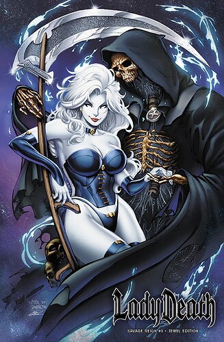 Lady Death Savage Reign 1, Mike Debalfo Jewel Edition
