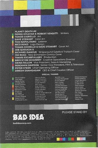 Planet Death 0 CR 85001727729800061