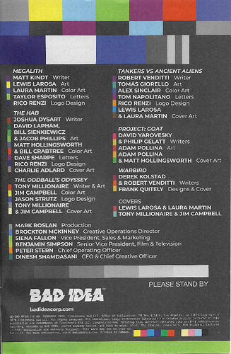 Megalith ashcan credits