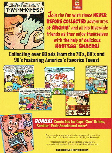 Archie Hostess Back Cover