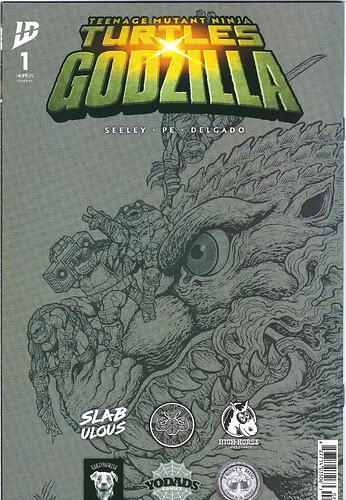TMNT x Godzilla 1 Wolf Spot Color back