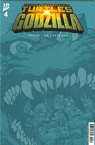TMNT x Godzilla 4 IDW Online Excl back