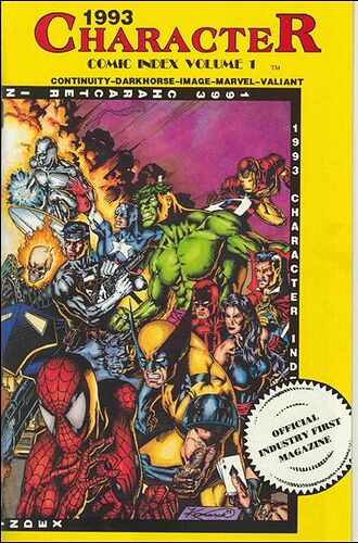 Character Comic Index 1993