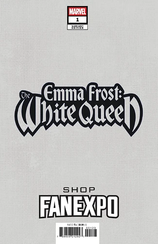 Emma Frost White Queen 1, Artgerm Trade (back)