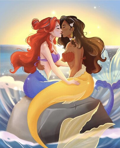 Mermaid & Pirate 1 D SFW by Julie Draws