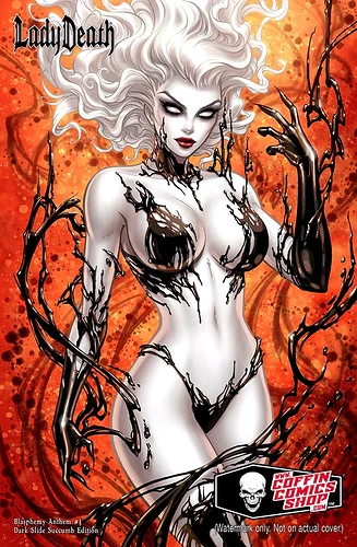 a Lady Death Blasphemy Anthem 1, Dark Slide Succumb Edition