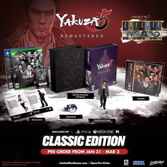 Added] [PS4] Yakuza 5 - Remastered - Core | Missing Games - Club CLZ